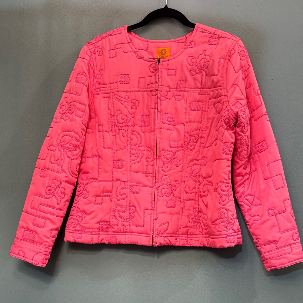 Ruby Rd. Bright Pink Puffer Jacket